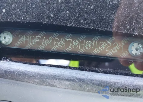 2008 Honda Civic Lx из США, поврежденный, VIN 2HGFA16578H343221